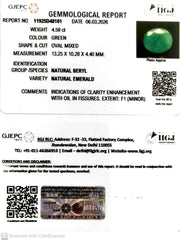 4.59/CT Natural Panna Stone with Govt. Lab Certificate-11925D48101